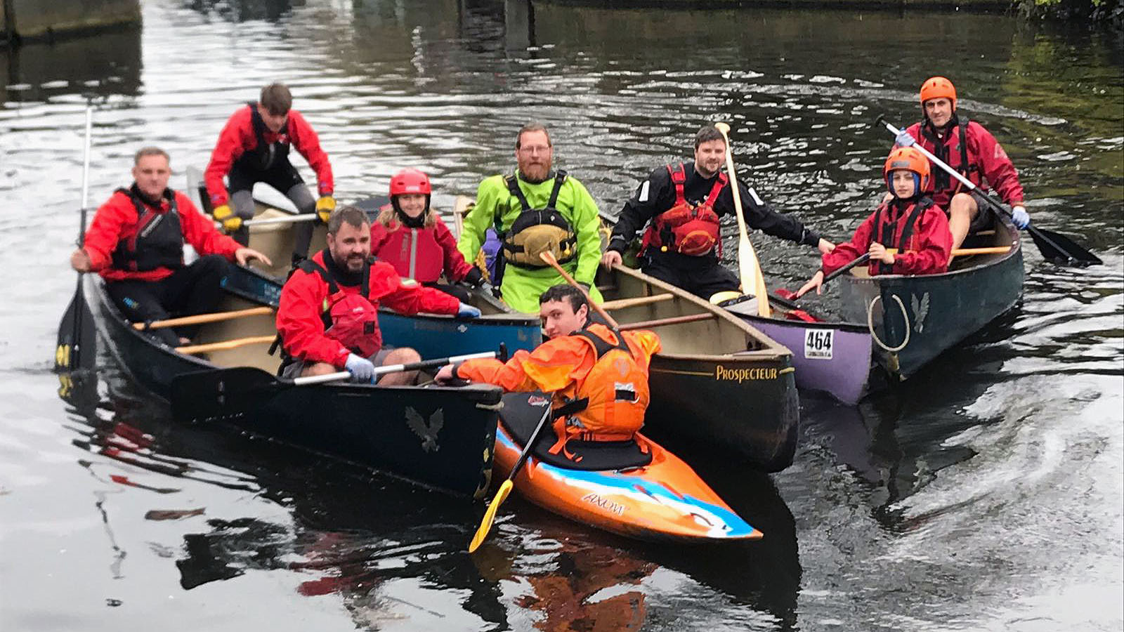 Canoeists Clean Up Mirfield
